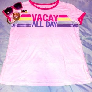 Justice Girls “Vacay all day “ shirt